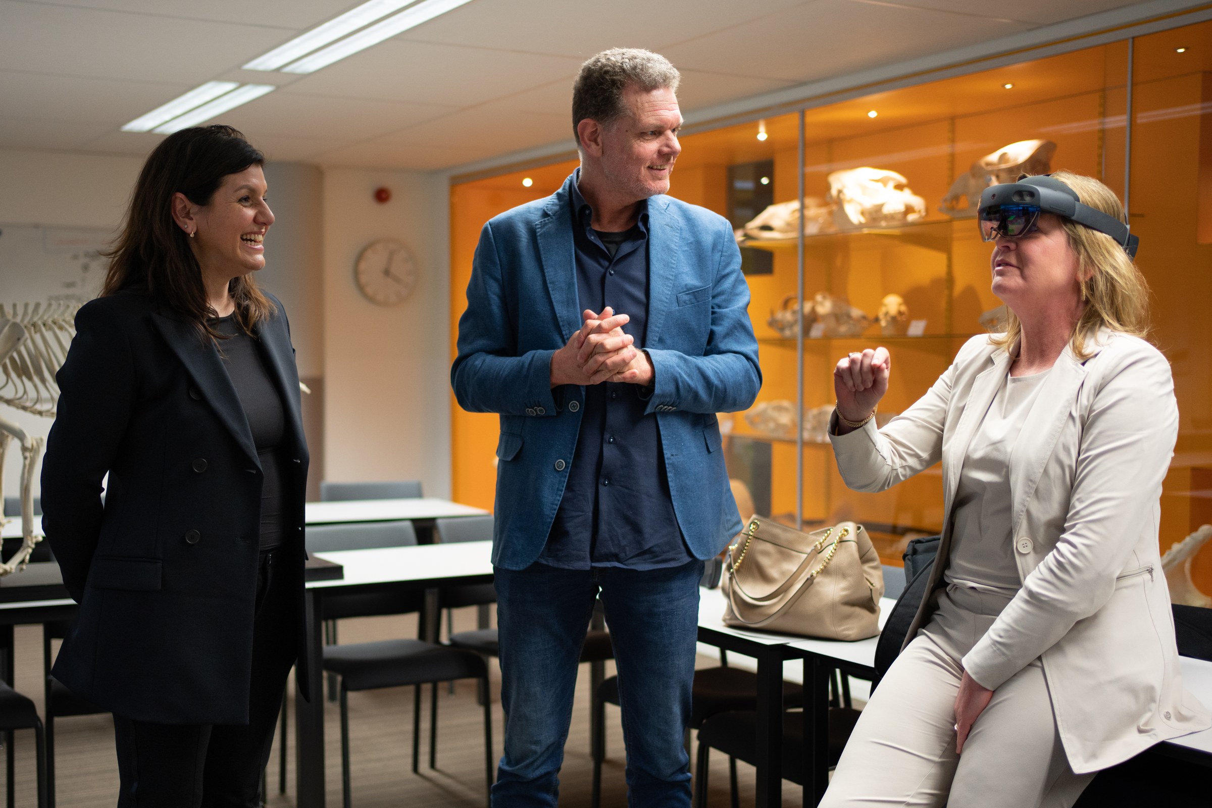 Minister Christianne van der Wal (Natuur en Stikstof) bezocht samen met VVD-statenlid André van Schie het Utrecht Science Park